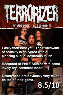 Desecration - Forensix gets 8.5/10 in Terrorizer!