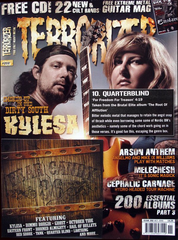 QuarterBlind on Terrorizer Fear Candy Cover Disk - Issue 202